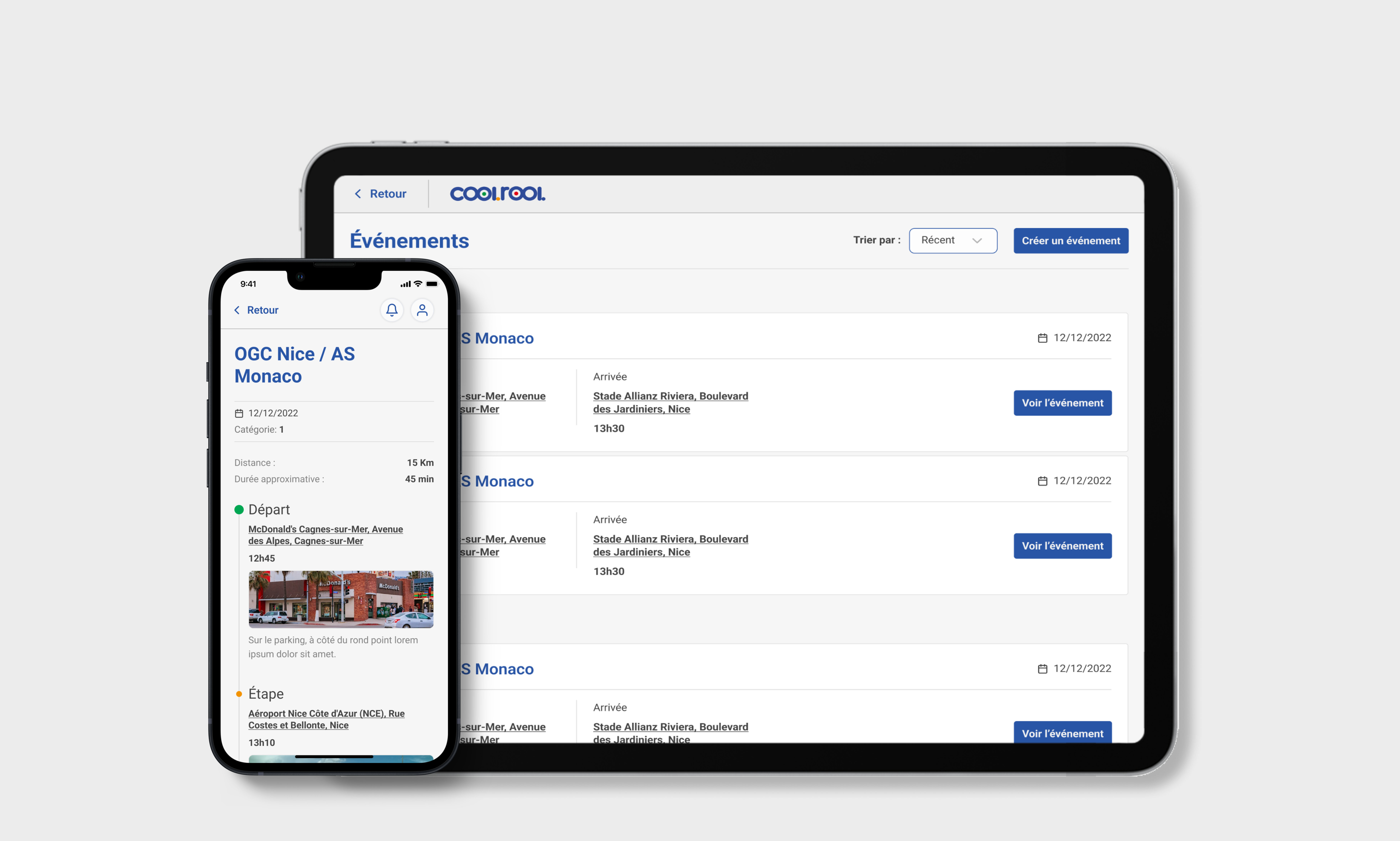 Create Event - Dashboard