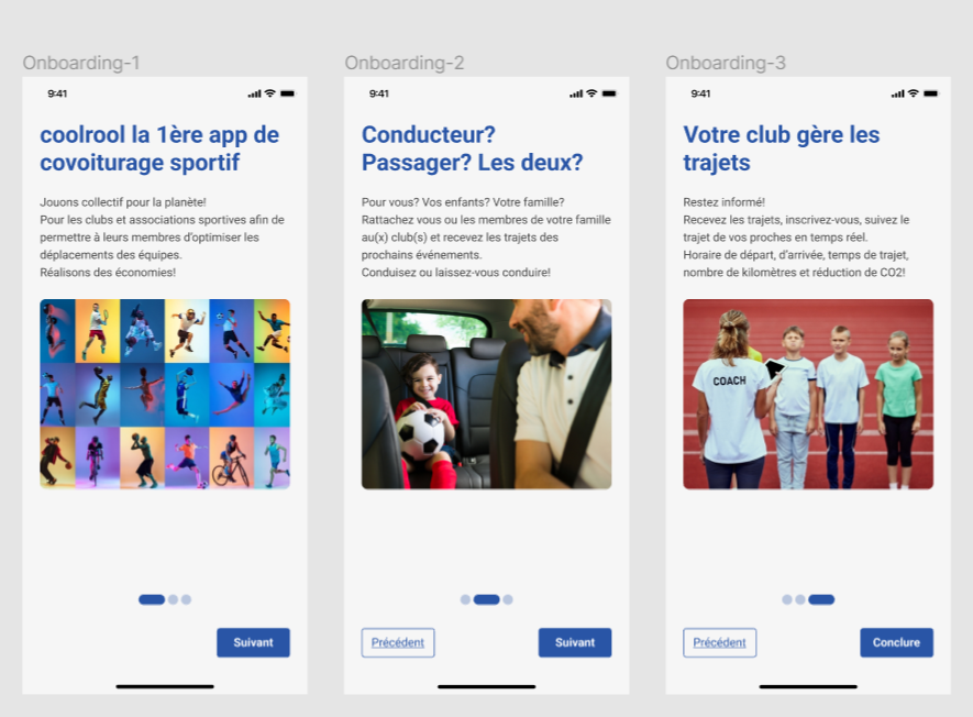 Onboarding Screen of the App
